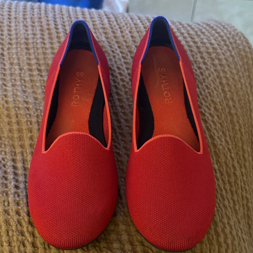 Rothy's Women's Red Slip-On Knit Flats